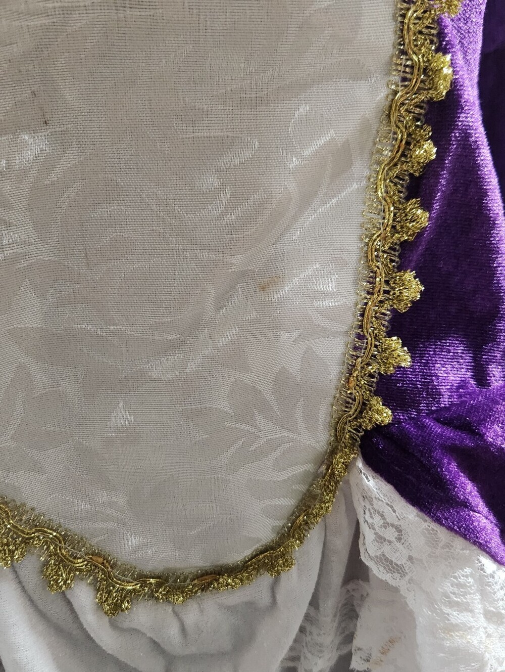 Spirit Halloween Beautiful purple pirate costume dress size S/M 4 pcs - Picture 3 of 10